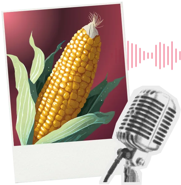 The Crop Science Podcast Show - Corn with microphone
